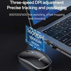 Full Size 2.4Ghz Wireless Keyboard Mouse Combo Office Wireless Keyboard Mouse Set <strong>Yesido</strong> KB43 2.4G Wireless Keyboard Mouse Set - Product Image 5