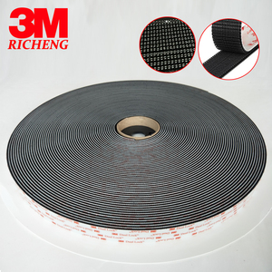 <span class=keywords><strong>3M</strong></span> SJ3551 Bande auto-agrippante réutilisable noire, <span class=keywords><strong>adhésif</strong></span> acrylique double face, en vinyle, bande en caoutchouc double verrouillage - Product Image 2