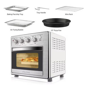 1700w 25l Electric Oven Air Fryer And <b>Toaster</b> 3 In 1 Multifunction Cooking System With Temperature Control And <b>Glass</b> Door - Product Image 3