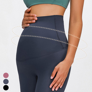 Pantalon de Yoga de maternité taille Super haute, personnalisé, Sexy, sans crochet, pour femmes enceintes, vêtements de <span class=keywords><strong>Fitness</strong></span> et de Yoga, - Product Image 1