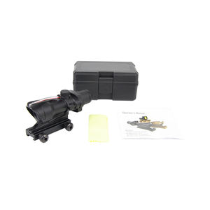 Tactique 4X32 véritable fibre rouge vue portée Illuminantion mer clou buccin forme point rouge optique équipement de chasse accessoire 20mm montage - Product Image 6