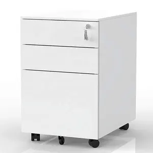 Hoạt Động Hiện Đại Tập Tin Kim Loại Di Động Bệ Hồ Sơ Tủ Với Drawer 3 Drawer Thép Hồ Sơ Tủ