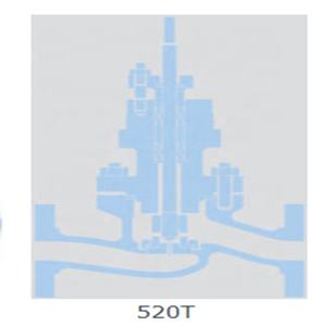 Vanne à boisseau sphérique à commande par commande directe 501T avec actionneur pneumatique à membrane 5200LA, Vanne de régulation OEM KOSO - Product Image 3