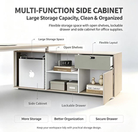 Table de bureau de direction de luxe pour immeuble commercial, fournie directement par l'usine en gros