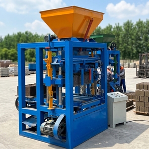 Machine à fabriquer des briques bibo QTj4-24, machine à fabriquer des blocs creux, machine à fabriquer des blocs semi-automatique - Product Image 1