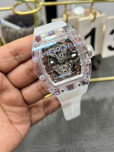 Nuevo Reloj Deportivo Tourbillon de Alta Gama con Caja Transparente y Movimiento Mecánico de Primera Calidad - Product Image 3