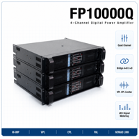 Amplificateur de puissance audio stéréo DJ professionnel Copper Heat Sink FP10000Q 4 canaux 2500W passif 8/4 ohms pour enceintes