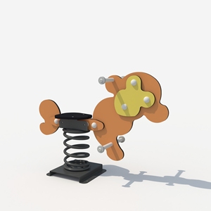 Équipement de terrain de jeu pour enfants en plein air de série à bascule en forme de singe - Product Image 4