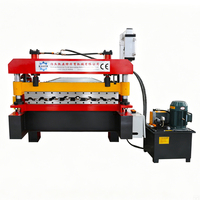 Machine de formage de tôles trapézoïdales IBR standard philippine, contrôlée par PLC, avec moteur et pompe, pour acier GI PPGL
