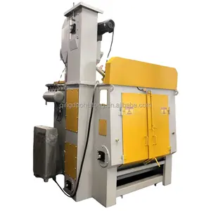 Small Castings Cleaning Q3210 Tumble Rubber Belt Shot Blasting Combined Machine