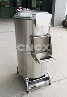 Automatische verse aardappel schil-, snij- en frituurmachine, compact ontwerp voor kleine bedrijven, friet- en chipsverwerkingslijn