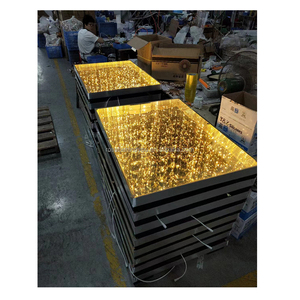 Đám cưới đạo cụ trắng ấm dẫn ánh sáng lên sàn nhảy Kính sân khấu cho đám cưới sân khấu tròn vuông nền tảng - Product Image 1