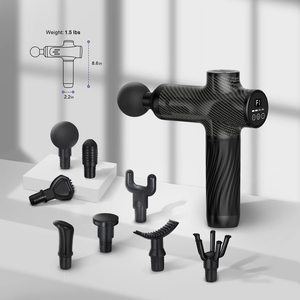 Pistola de <span class=keywords><strong>Masaje</strong></span> Portátil <span class=keywords><strong>con</strong></span> Motor sin Escobillas de 6 Velocidades y Pantalla LED, Masajeador de Percusión de Tejido Profundo para Músculos de Cuerpo Completo - Product Image 3