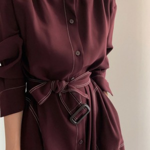 <span class=keywords><strong>Abito</strong></span> da Donna All'ingrosso Primavera Autunno 2026 Elegante di Carattere in Stile Coreano Largo a Maniche Lunghe con Taglio ad A - Product Image 2