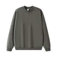 Fabricants de vêtements personnalisés 350 grammes Polyester coton coupe surdimensionnée à manches longues col rond sweat pour l'automne/hiver