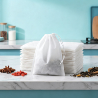 Sachets de thé biodégradables non tissés, vides, avec cordon de serrage, pour thé en vrac, herbes et café – Vente en gros directe usine
