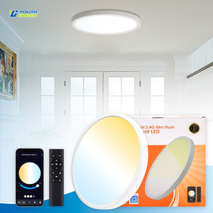 Lámpara <span class=keywords><strong>de</strong></span> <span class=keywords><strong>Techo</strong></span> LED Ultrafina Moderna, Plafón para <span class=keywords><strong>Dormitorio</strong></span> u Oficina, 18W, Certificación ETL, Cuerpo <span class=keywords><strong>de</strong></span> Plástico, Temperatura <span class=keywords><strong>de</strong></span> Color 3000K - Product Image 1