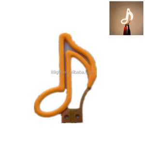 Lampe de nuit LED flexible en forme de papillon, note de musique étoile, clair de lune, source de lumière jaune chaud, filament COB LED pour la décoration de la maison - Product Image 4