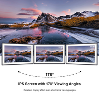 Pro bingkai gambar Digital 15.6 inci, bingkai foto Digital besar dengan fitur WiFi IPS HD layar sentuh terpasang di dinding, bingkai foto Digital