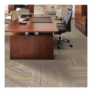 Ubin karpet persegi lantai kantor komersial yang dapat dilepas bahan Polipropilena kualitas tinggi