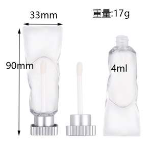 Private Label Pigment lucidalabbra di lusso tubi personalizzati Logo lucidalabbra liquido lucidalabbra <span class=keywords><strong>lucido</strong></span> <span class=keywords><strong>lucido</strong></span> vegano chiaro - Product Image 4