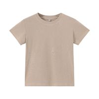 T-shirt court vintage décontracté pour femme en coton pur 240 g/m², coupe ajustée, tricoté, couleur unie, haute qualité, vente en gros