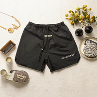 Short de course en nylon à entrejambe 5 pouces personnalisé pour hommes 220GSM short de sport réfléchissant à séchage rapide taille élastique décontracté en vrac quantité minimale de commande de stock