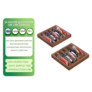 Soporte <span class=keywords><strong>de</strong></span> exhibición <span class=keywords><strong>de</strong></span> madera para cuchillos fijos, estuche <span class=keywords><strong>de</strong></span> exhibición <span class=keywords><strong>de</strong></span> madera para colección <span class=keywords><strong>de</strong></span> cuchillos <span class=keywords><strong>de</strong></span> hoja fija, soporte <span class=keywords><strong>de</strong></span> exhibición <span class=keywords><strong>de</strong></span> bloques <span class=keywords><strong>de</strong></span> madera para cuchillos. - Product Image 1