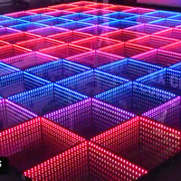 Équipement d'éclairage de scène LED 5050RGB 3 en 1 15W Lumière de piste de danse magnétique IP55 Contrôlée par DMX512 Verre trempé 500KG/m2