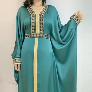HC müslüman çarşaf elbise sıcak kadın Kaftan Dubai jilislamic islam giyim abiye moda açık Abaya türkiye giysileri