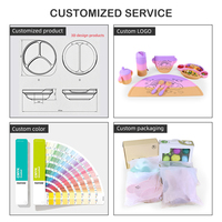 Produits de Sevrage pour Enfants, Vaisselle en Silicone Assiette Bol Cuillère Fourchette, Ensemble Repas Bébés Kit Alimentation Bébé Fournitures pour Bébés Reborn