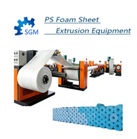 Extrudeuse automatique de feuilles de mousse EPS contrôlée par PLC avancé, machine à mousser avec moteur de 260 kW, pompe 380 V, écologique et haute performance