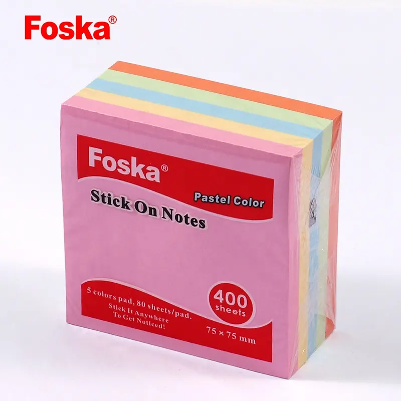 Foska 400/500 Blatt Neon Haft notizen Memo Block