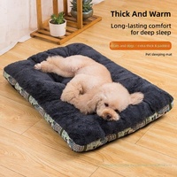 Tapis pour animaux de compagnie, toutes saisons, en coton épais et chaud, doux, confortable, lavable, antidérapant, pour chat et chien, pour l'automne et l'hiver