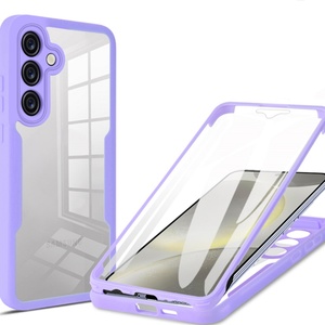 Funda Protectora de 360 Grados para Samsung Galaxy A56 A26 A36 A16, Transparente, TPU+Acrílico+PET, Protector de Pantalla Frontal - Product Image 3