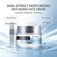 Crème Visage Professionnelle Bio Nourrissante à la Bave d'Escargot - Hydratante Anti-Acné pour Femmes Tous Types de Peau Routine Quotidienne de Soins de la Peau