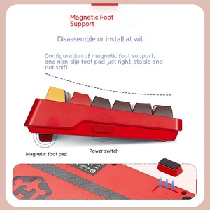 Tùy chỉnh 75% Bàn phím Hotswap Gasket CNC trường hợp RGB <span class=keywords><strong>bluetooth</strong></span> không dây nhôm chơi game Bàn phím cơ khí - Product Image 3