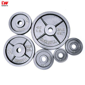 DW SPORTS Hot Sale Großhandel Hochwertiger Standard 45lbs Gusseisen Hantel scheiben - Product Image 2