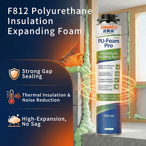 SIMIADO F812 <span class=keywords><strong>Mousse</strong></span> PU Pro 750ml <span class=keywords><strong>Mousse</strong></span> <span class=keywords><strong>isolante</strong></span> polyuréthane monocomposant à haute expansion Scellant pour la construction et le travail du bois - Product Image 4