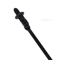 Attache-câble autobloquante X151 à pied long, type sapin, 5.1*235mm, en nylon, épaisseur de plaque 0.6-6mm, diamètre de trou 6.1-7mm, résistance au feu