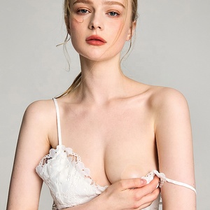 Penutup puting silikon perekat otomatis Bra pembentuk payudara sisipan pembesar payudara bulat prostesis untuk pita payudara - Product Image 5