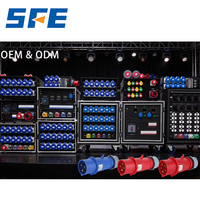 Boîtier de distribution d'alimentation industriel SFE 4 voies 20A 24 prises 110V Edison américain + 4 sorties 19 broches