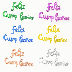 Globo de Cumpleaños Feliz Cumpleaños en Español Cursivo de 16 Pulgadas, Globos con el Alfabeto FELIZ CUMPLEAÑOS para Decoración de Fiesta de Cumpleaños - Product Image 1