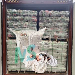 Trapos de Algodón Blancos Reciclados para Limpieza, Absorbentes, en Bolsa de 10 kg - Product Image 1