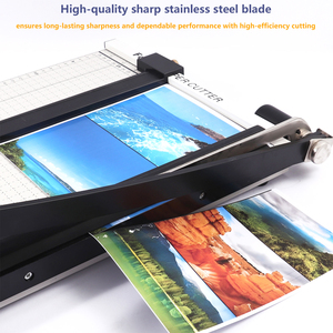 B4 B5 coupe-papier épaissir coupe-papier longueur de coupe <span class=keywords><strong>guillotine</strong></span> de qualité commerciale coupe-papier à Base métallique avec guides - Product Image 2