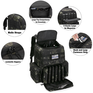 Tactical Backpack Camouflage 36-56L MOLLE System Outdoor Hiking Camping Gear Unisex Softback Backpack - Product Image 3