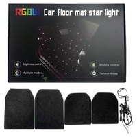 Tapis LED pour voiture à fibres optiques étanches de haute qualité avec contrôle par application, effet ciel étoilé scintillant