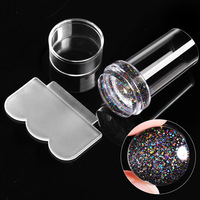 Nouvel ensemble d'outils de tamponnage en silicone pour machine à impression d'ongles, kit d'empreintes d'ongles de haute qualité en stock