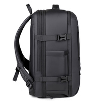 Sac de voyage extensible anti-rides avec compartiment à chaussures et port USB pour homme, idéal pour le bureau, les trajets quotidiens et les affaires, sac à dos décontracté