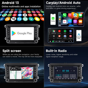 Écran Android <span class=keywords><strong>7</strong></span> pouces <span class=keywords><strong>Volkswagen</strong></span>/VW/PASSAT/<span class=keywords><strong>POLO</strong></span>/GOLF sortie vidéo FM AM BT lecteur multimédia de voiture Carplay Android - Product Image 3